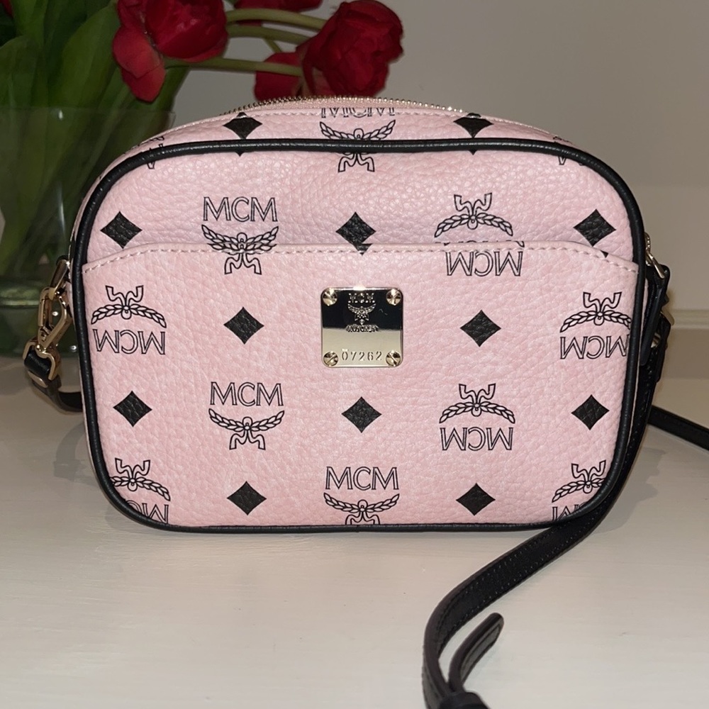 MCM Powder Pink Leather Bag